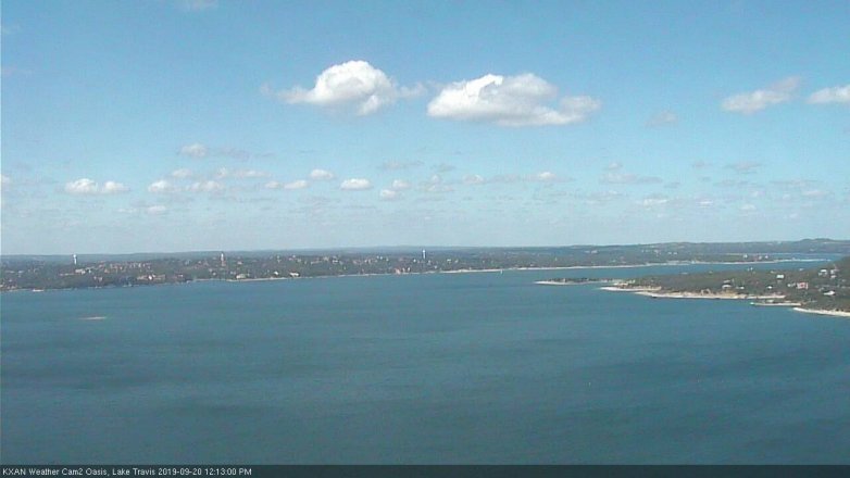Lake Travis webcam, September 20, 2019 11:15 AM CT