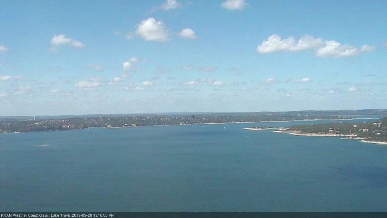 Lake Travis webcam, September 20, 2019 11:20 AM CT