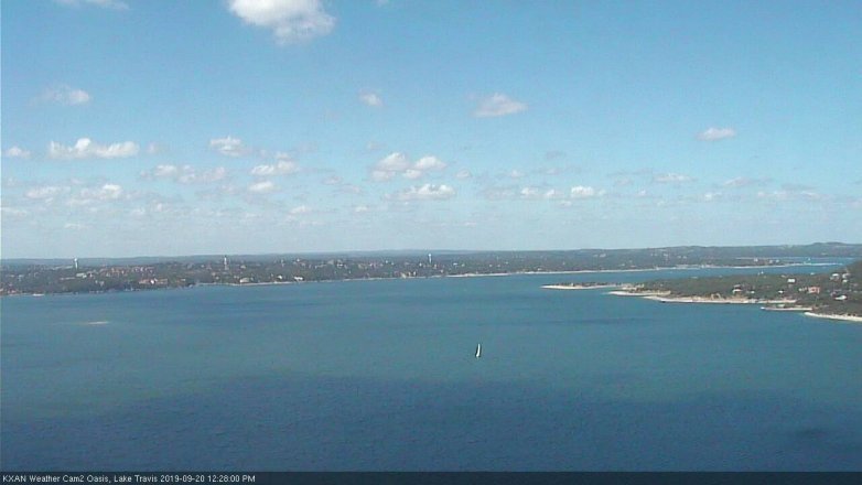 Lake Travis webcam, September 20, 2019 11:30 AM CT