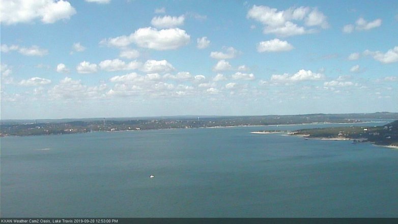 Lake Travis webcam, September 20, 2019 11:55 AM CT