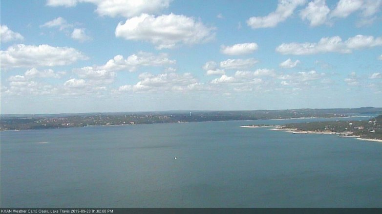 Lake Travis webcam, September 20, 2019 12:05 PM CT