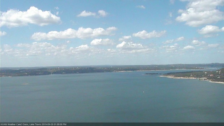 Lake Travis webcam, September 20, 2019 12:10 PM CT
