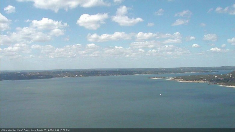 Lake Travis webcam, September 20, 2019 12:15 PM CT