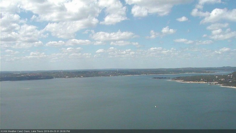 Lake Travis webcam, September 20, 2019 12:40 PM CT