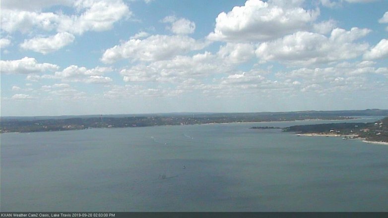 Lake Travis webcam, September 20, 2019 1:05 PM CT