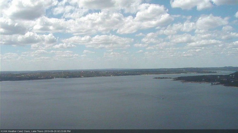 Lake Travis webcam, September 20, 2019 1:25 PM CT