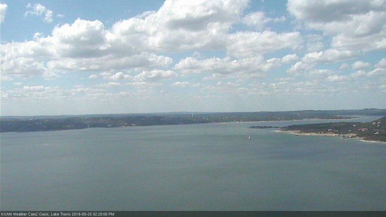 Lake Travis webcam, September 20, 2019 1:30 PM CT