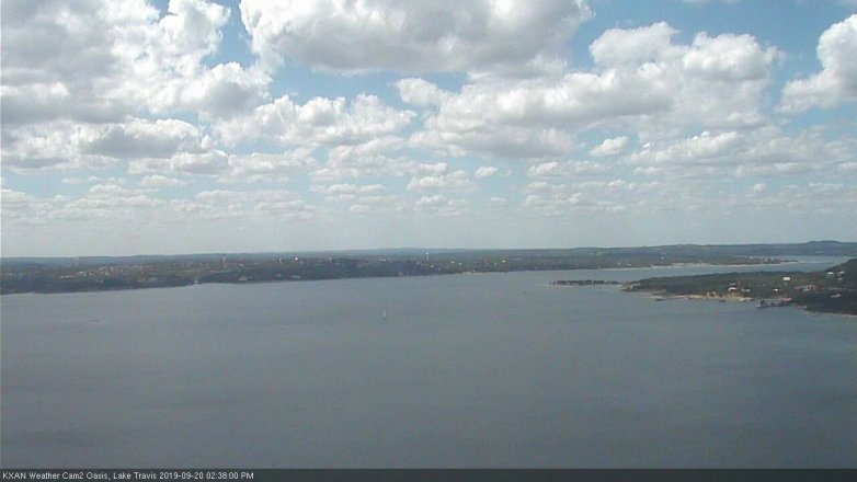 Lake Travis webcam, September 20, 2019 1:40 PM CT