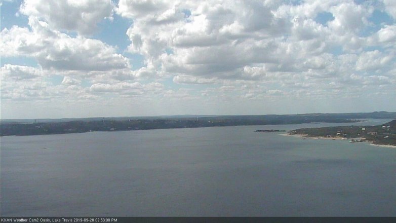 Lake Travis webcam, September 20, 2019 1:55 PM CT