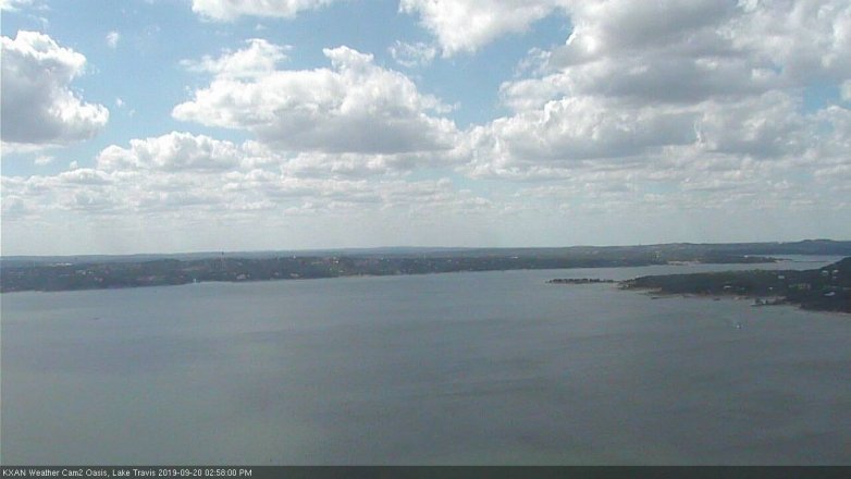 Lake Travis webcam, September 20, 2019 2:00 PM CT