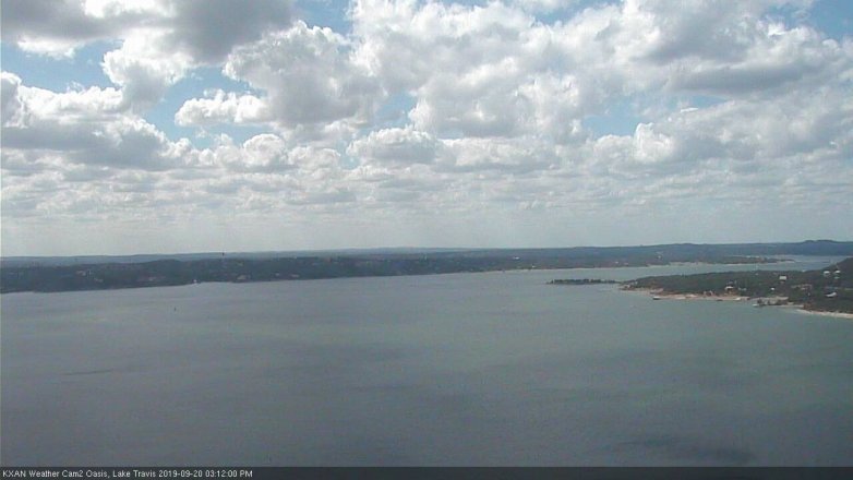 Lake Travis webcam, September 20, 2019 2:15 PM CT