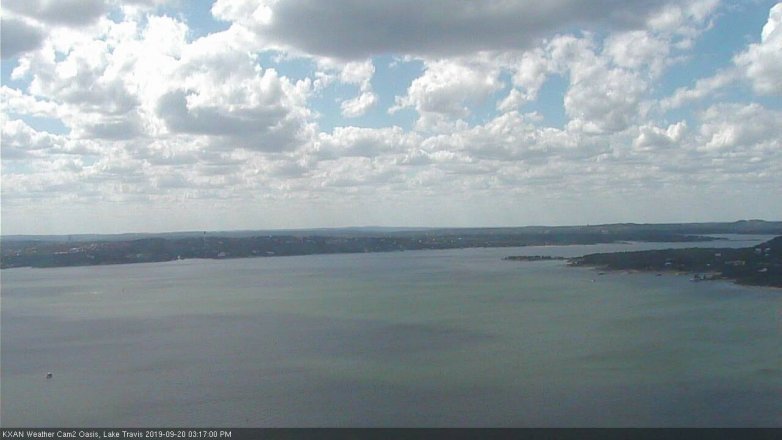 Lake Travis webcam, September 20, 2019 2:20 PM CT