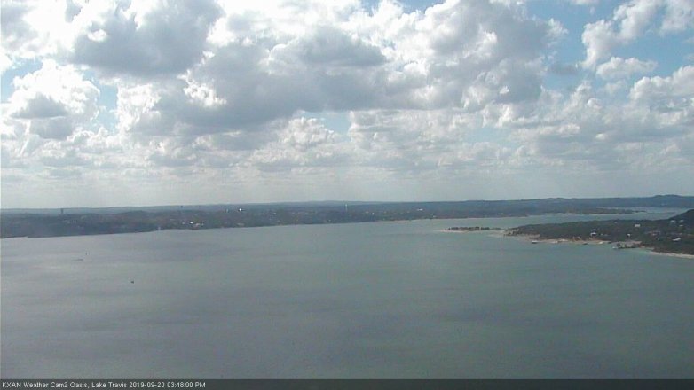 Lake Travis webcam, September 20, 2019 2:50 PM CT