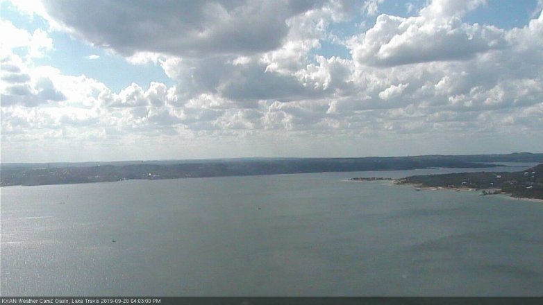 Lake Travis webcam, September 20, 2019 3:05 PM CT