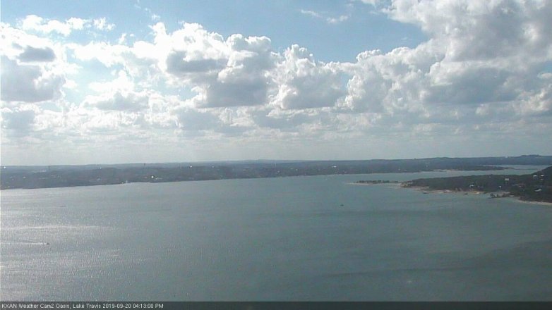 Lake Travis webcam, September 20, 2019 3:15 PM CT