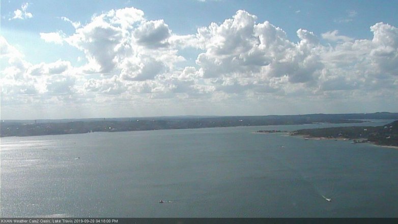Lake Travis webcam, September 20, 2019 3:20 PM CT