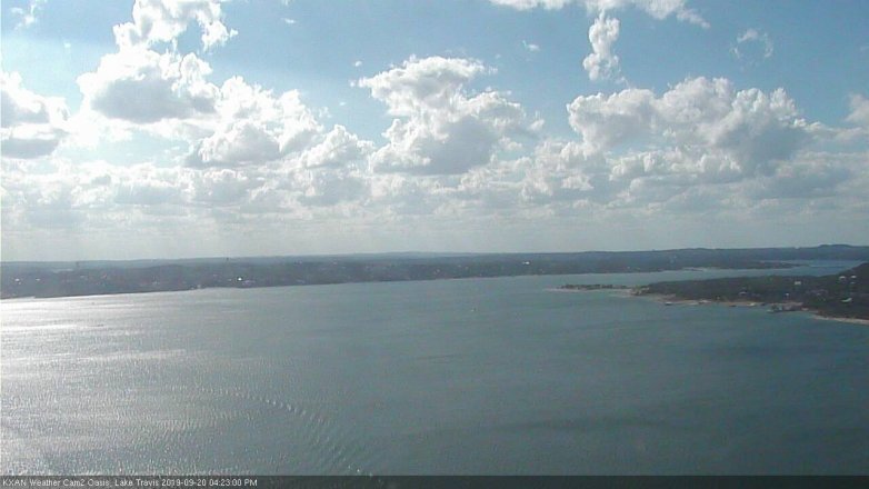 Lake Travis webcam, September 20, 2019 3:25 PM CT
