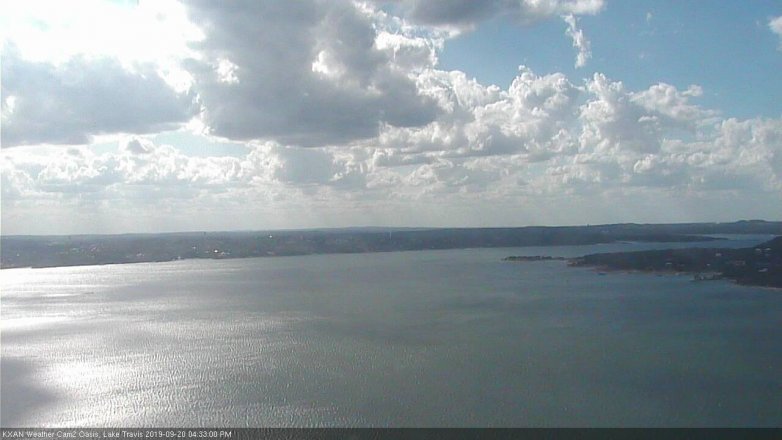 Lake Travis webcam, September 20, 2019 3:35 PM CT