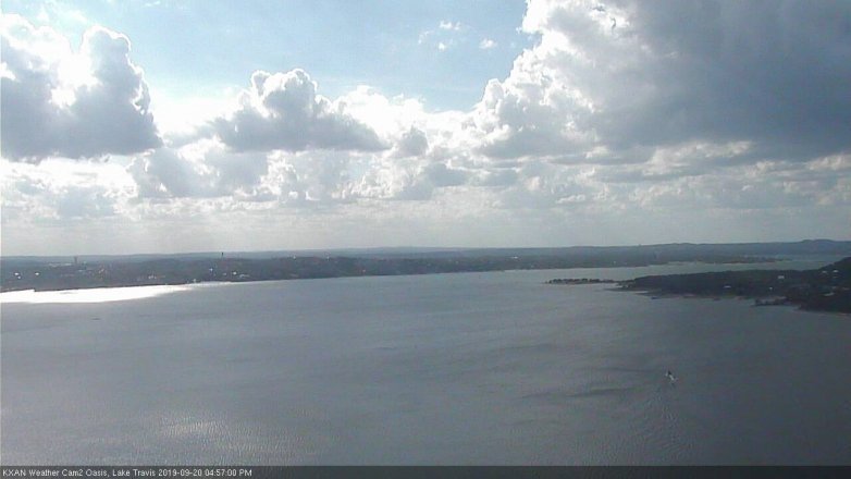 Lake Travis webcam, September 20, 2019 4:00 PM CT