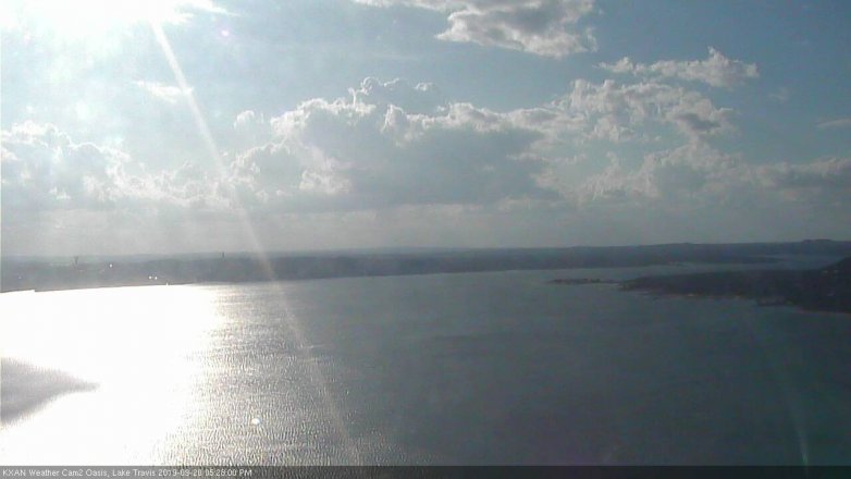 Lake Travis webcam, September 20, 2019 4:30 PM CT