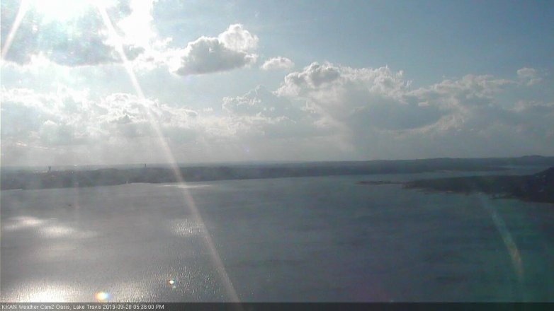 Lake Travis webcam, September 20, 2019 4:40 PM CT