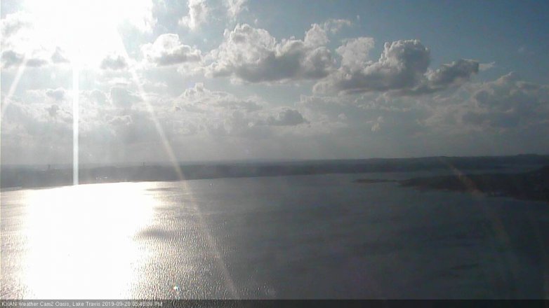 Lake Travis webcam, September 20, 2019 4:50 PM CT