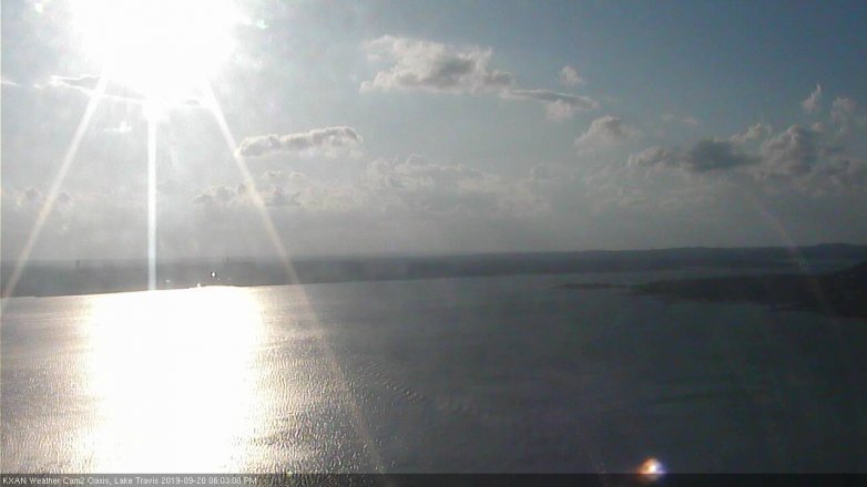 Lake Travis webcam, September 20, 2019 5:05 PM CT
