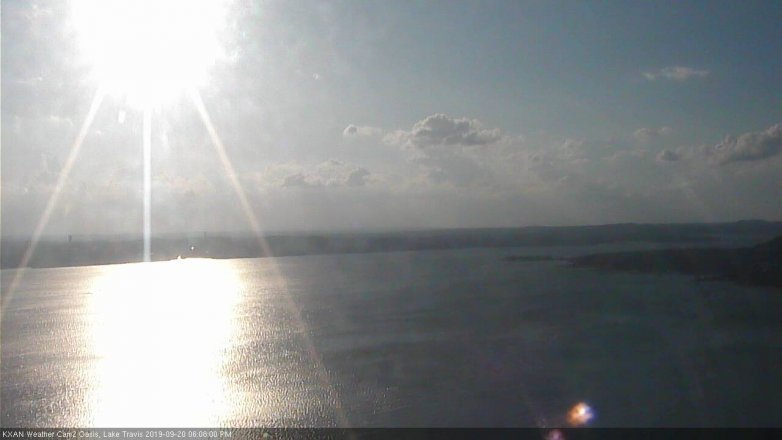 Lake Travis webcam, September 20, 2019 5:10 PM CT