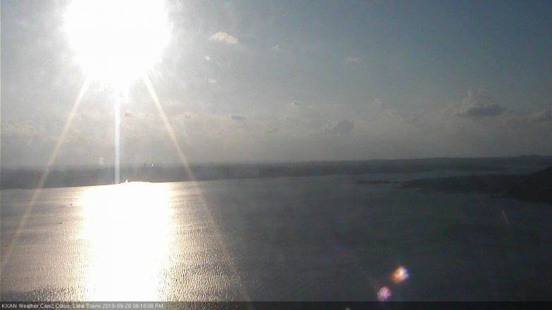 Lake Travis webcam, September 20, 2019 5:20 PM CT