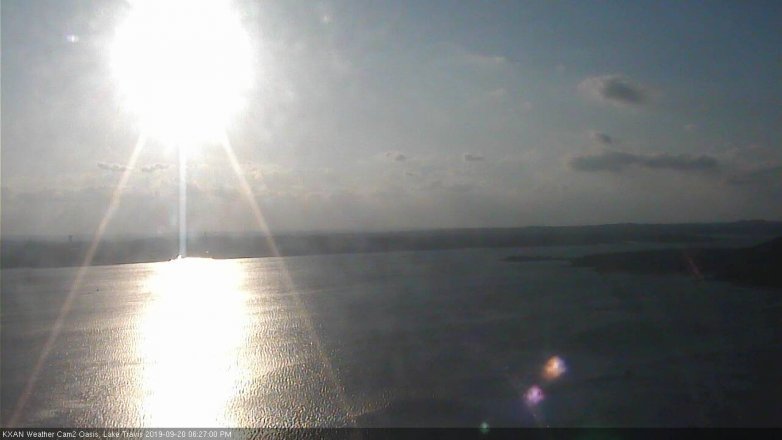 Lake Travis webcam, September 20, 2019 5:30 PM CT