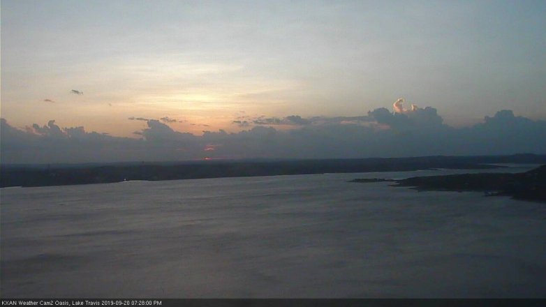 Lake Travis webcam, September 20, 2019 6:30 PM CT
