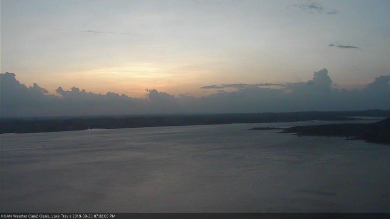Lake Travis webcam, September 20, 2019 6:35 PM CT