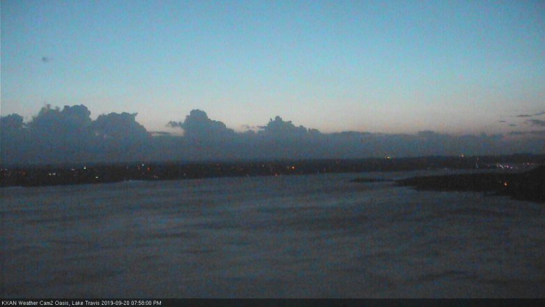 Lake Travis webcam, September 20, 2019 7:00 PM CT