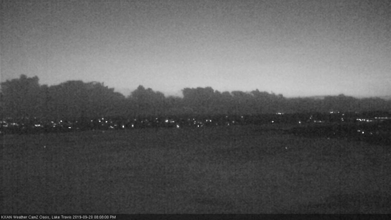 Lake Travis webcam, September 20, 2019 7:10 PM CT