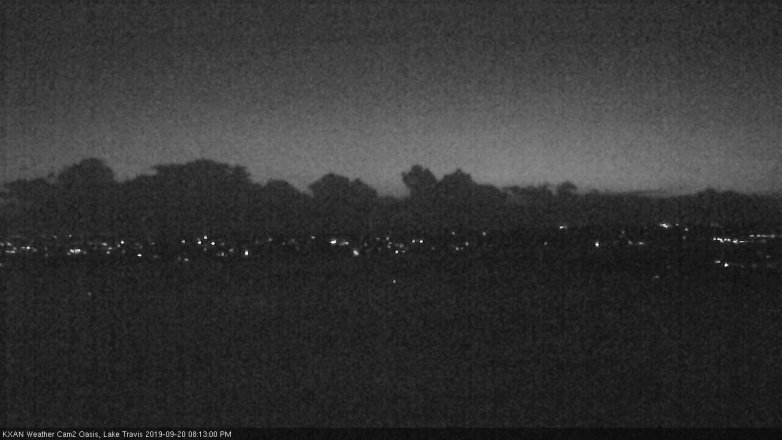 Lake Travis webcam, September 20, 2019 7:15 PM CT