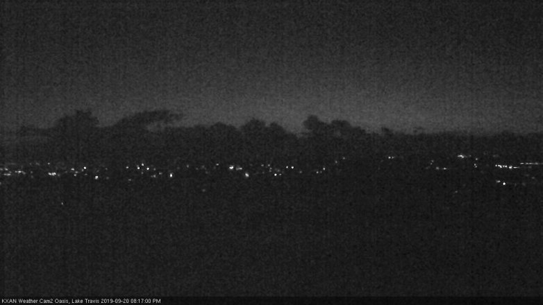 Lake Travis webcam, September 20, 2019 7:20 PM CT