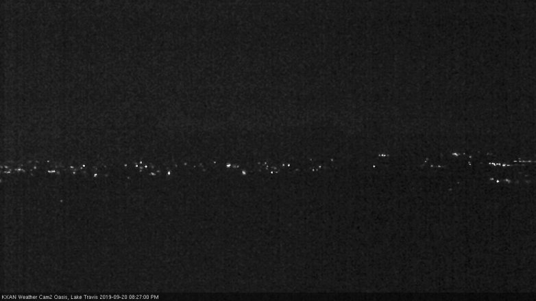Lake Travis webcam, September 20, 2019 7:30 PM CT