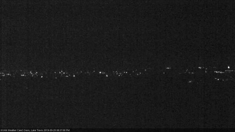 Lake Travis webcam, September 20, 2019 7:40 PM CT