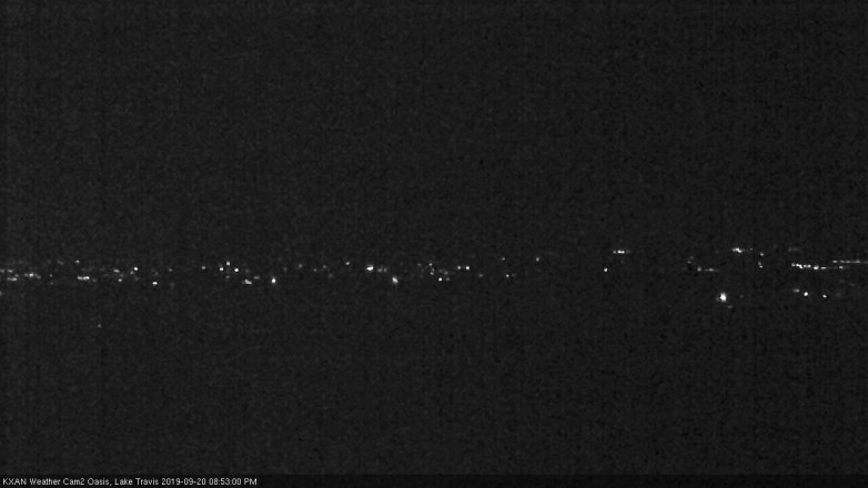 Lake Travis webcam, September 20, 2019 7:55 PM CT
