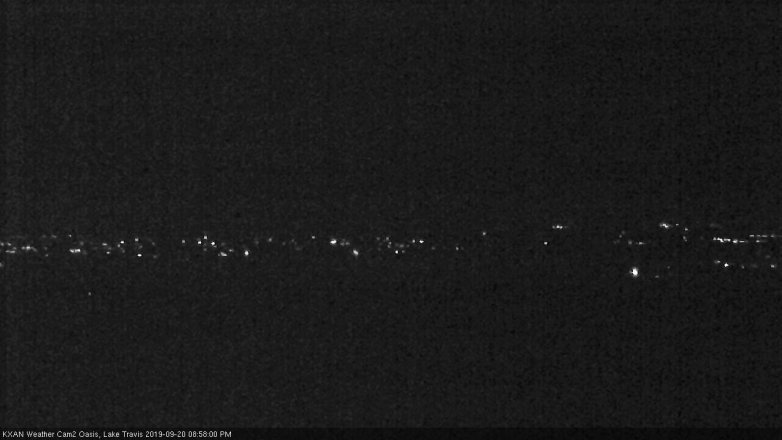 Lake Travis webcam, September 20, 2019 8:00 PM CT