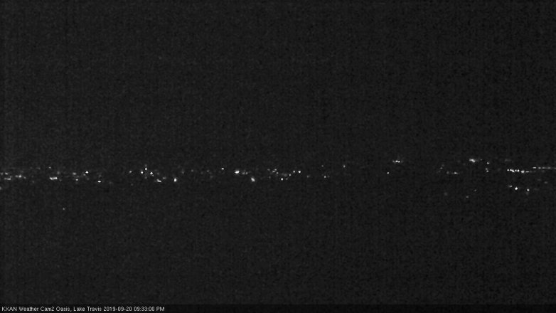Lake Travis webcam, September 20, 2019 8:35 PM CT