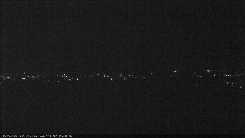 Lake Travis webcam, September 20, 2019 8:45 PM CT