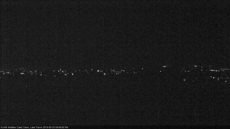 Lake Travis webcam, September 20, 2019 8:50 PM CT