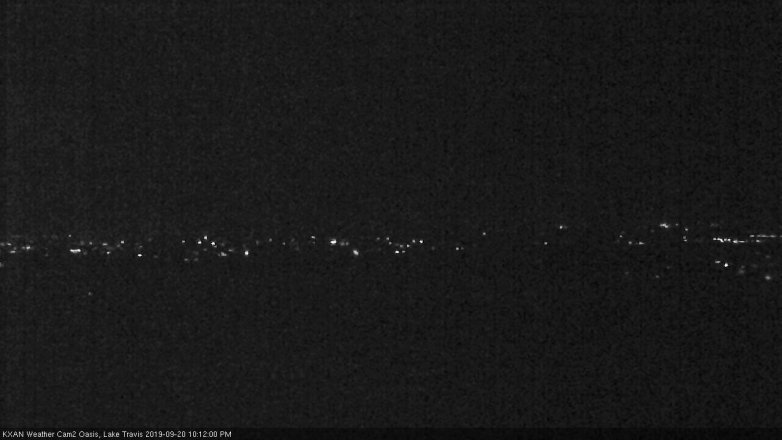 Lake Travis webcam, September 20, 2019 9:15 PM CT