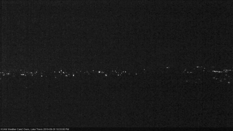 Lake Travis webcam, September 20, 2019 9:35 PM CT