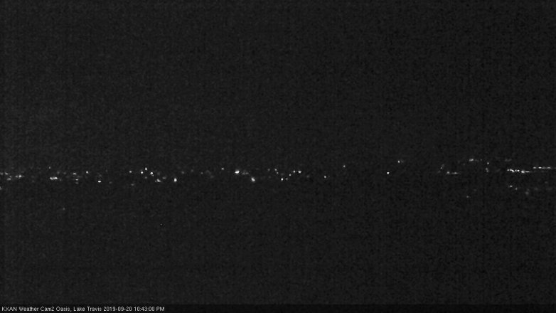 Lake Travis webcam, September 20, 2019 9:45 PM CT