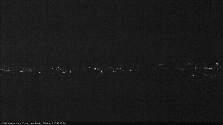 Lake Travis webcam, September 20, 2019 9:50 PM CT