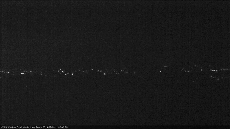 Lake Travis webcam, September 20, 2019 10:10 PM CT