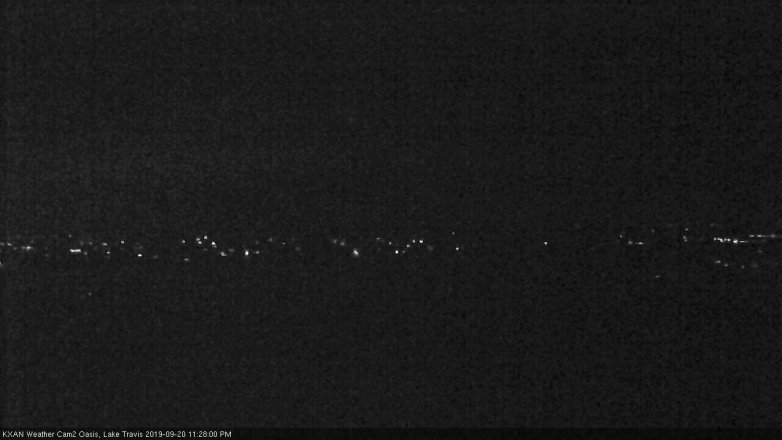 Lake Travis webcam, September 20, 2019 10:30 PM CT