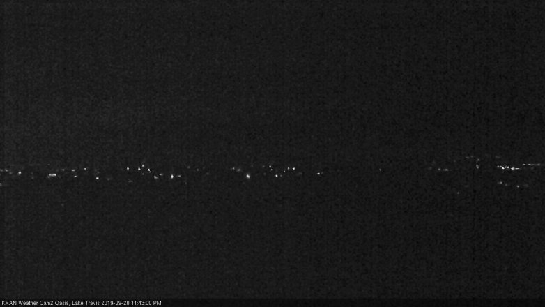 Lake Travis webcam, September 20, 2019 10:45 PM CT